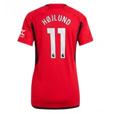 Manchester United Rasmus Hojlund #11 Hemmatröja Dam 2023-24 Korta ärmar